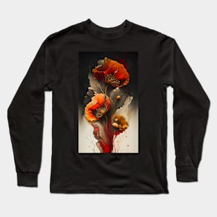 Painted Poppies 03 Long Sleeve T-Shirt